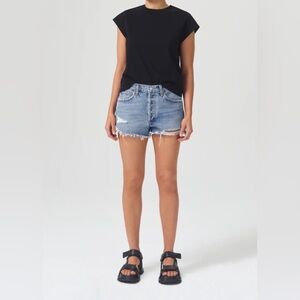 AGolde Parker Vintage Cut Off Short Size 28 NWT DEFECT READ